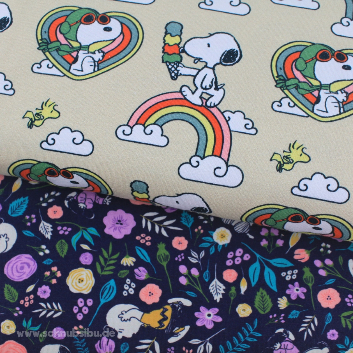 Bio-Jersey Snoopy Regenbogen (Lizenz)